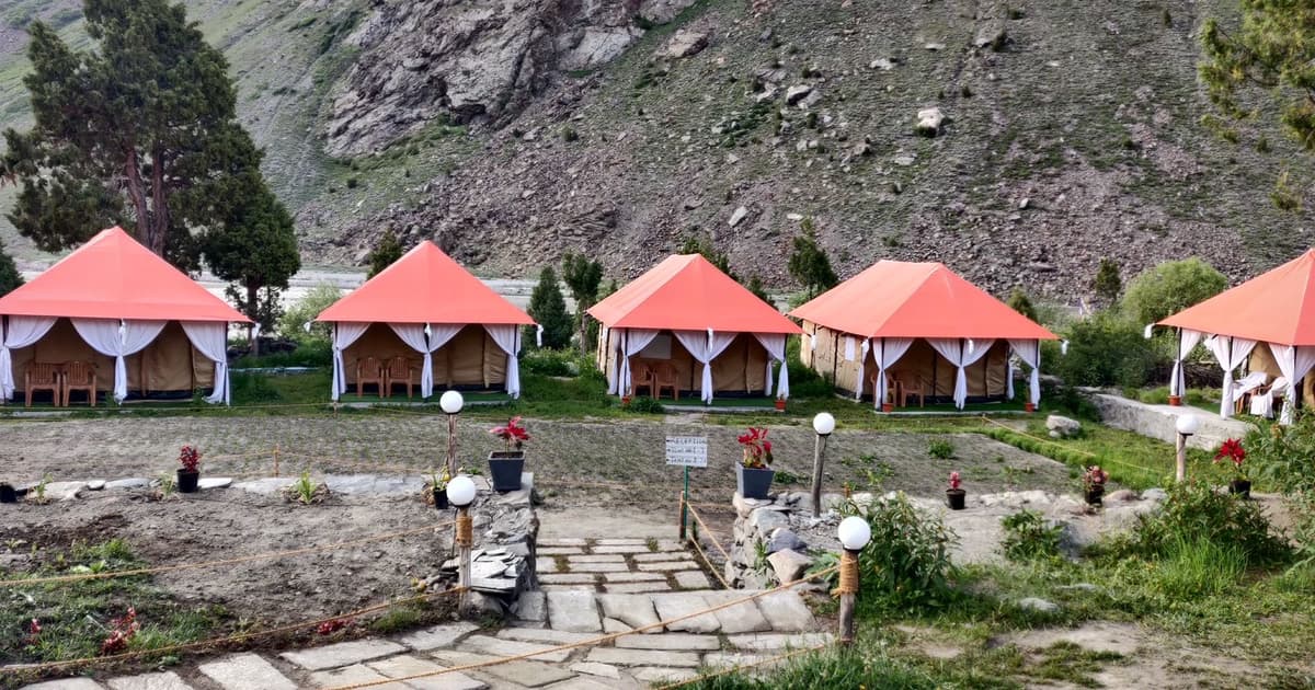 Luxury mountain tents