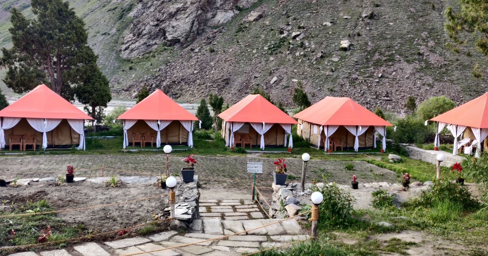 Luxury tent exterior